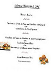 La Table de Marinette menu