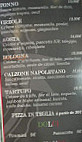 Margherita 1889 menu