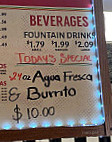 Anthony Leon's Mexican menu