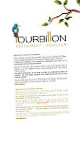 Tourbillon menu