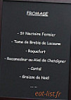 L'auberge Du Lac menu