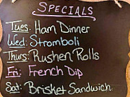 Hillside Perk menu