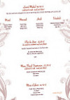 Le Mahal menu