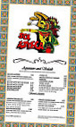 Sol Azteca Mexican menu