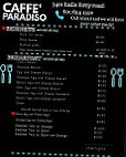 Cafe Paradiso menu