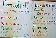 Crawfish Connection menu
