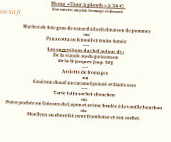 Le François II menu