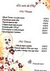 Restaurant la Cremaillere menu