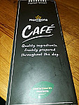 Morrisons Cafe menu