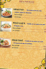 Narai Thai Restaurant menu