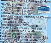 Hawthorne By-the-sea menu