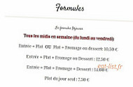 Le Tour De Cou menu