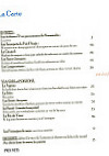 La Petite Auberge menu