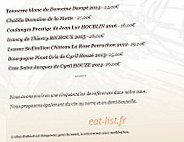La Lucarne aux Chouettes menu