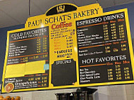 Paul Schat's Bakery menu