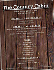 Country Cabin menu