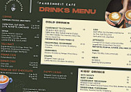 Fahrenheit Cafe menu