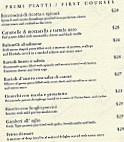 Perugino menu