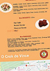 O Crok De Vince menu