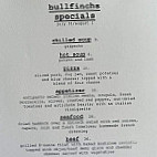 Bullfinch's menu