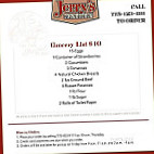 Jerry's Restaurants menu