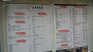 Sushi Yama menu