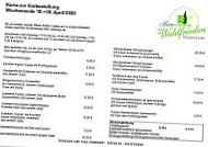Haus Waldfrieden menu