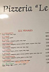 Le Petit Ours menu