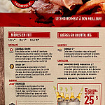 L'As du Smoke Meat menu