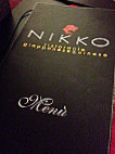 Nikko menu