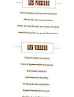 Le Val d'Isere menu