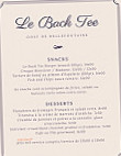 Le Back Tee menu