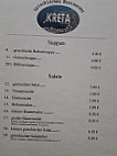 Griechisches Kreta Joanis Anastasiou menu