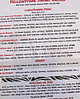 Yellowstone Safari Grille menu