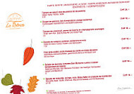 Restaurant La Rotonde menu
