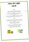 Hotel and Cafe Relais du Lac menu