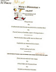Holet Le Fiacre menu