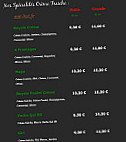 Parma Pizza Pertuis menu