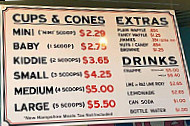 Stillwells Ice Cream Alton Bay menu