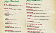 Pizzaria Maria Fumaça menu