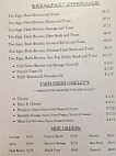 The Farmer's Daughter Cafe menu