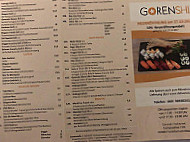 Gorenshi menu