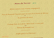 Auberge Saint Vincent menu
