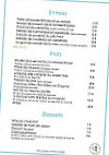 Le Vivier menu