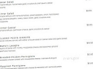 Roberto's Italian Restaurant menu