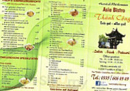 Asia Bistro Thanh Cong menu