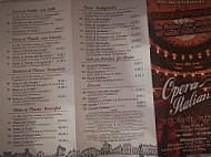 Opera Italiana menu