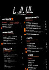 La Villa Bella menu