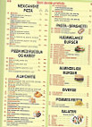 Costa Del Sol menu