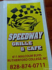 Speedway Cafe menu